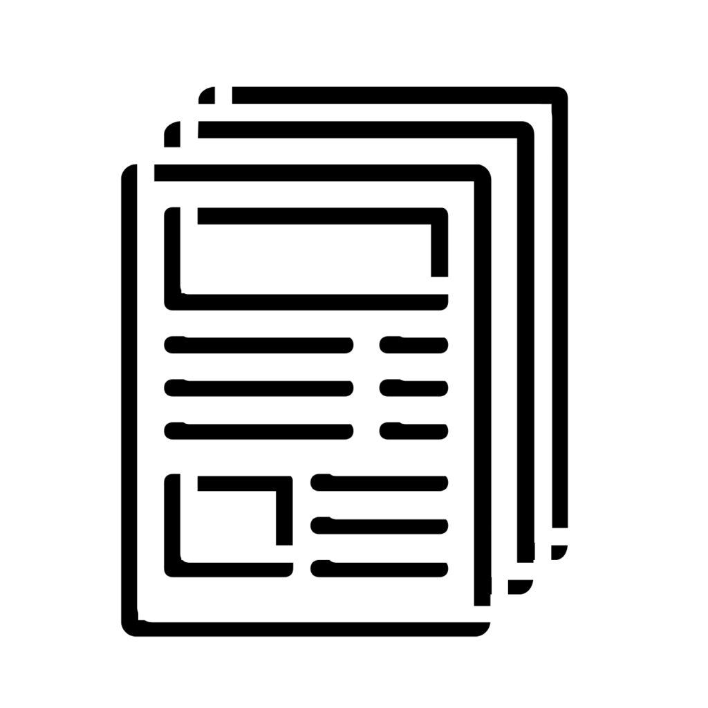 Article Package Wireframe Icon