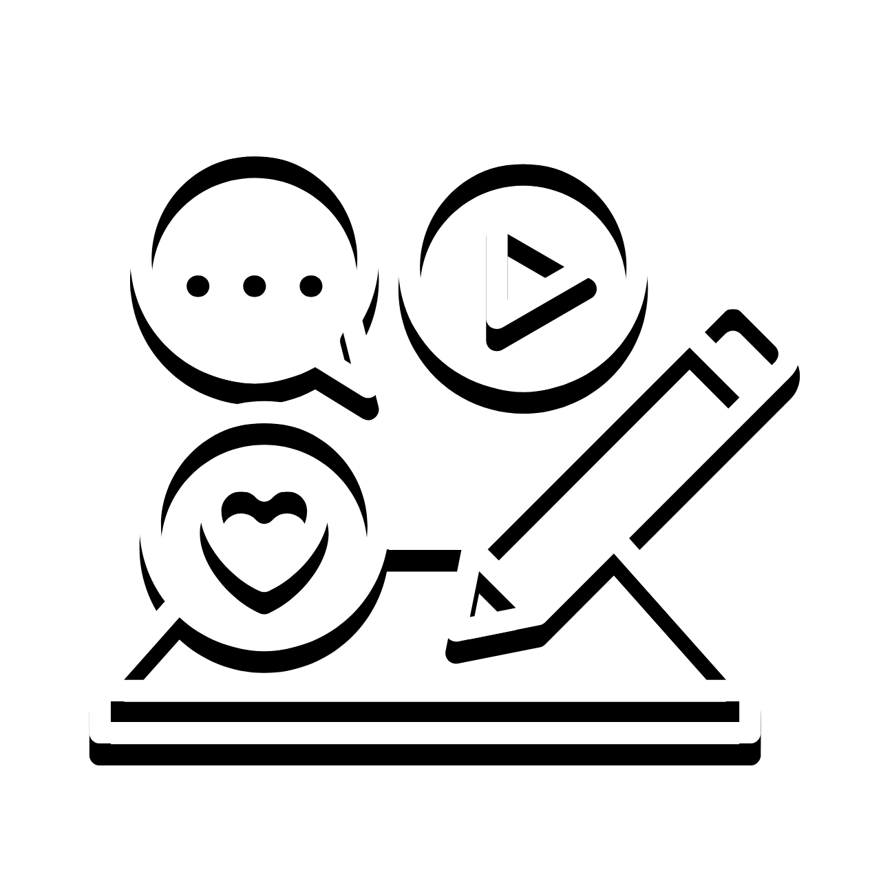 Social Media Content Strategy Icon